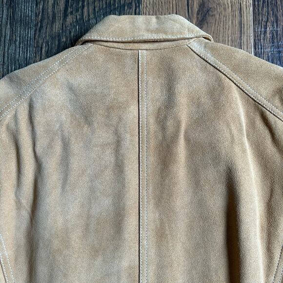 George Designs by Mark Eisen Genuine Leather Jacket Saddle Brown Women’s L 12/14 - Picture 10 of 15